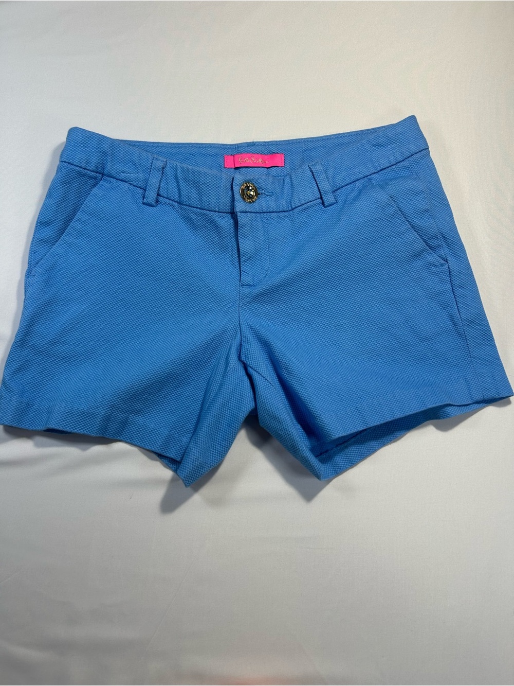 Lily Pulitzer Bright Blue Women's Stretch Bermuda Shorts size 0